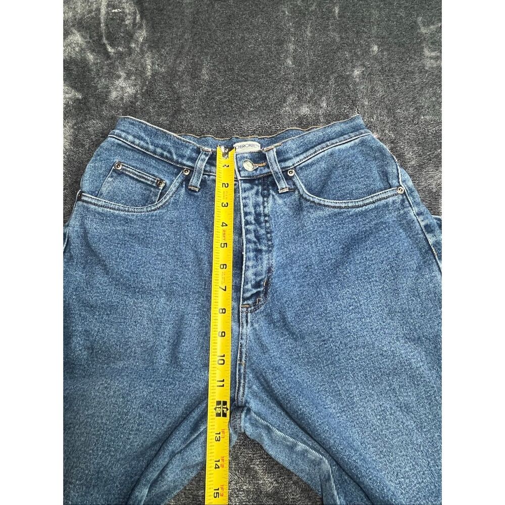 Vintage Cherokee High Rise Mom Jeans Women’s Size 4 Regular Blue Denim - Picture 8 of 8